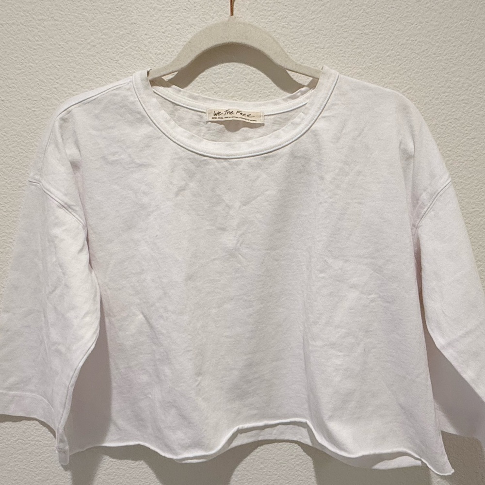 We The Free White Crop Top